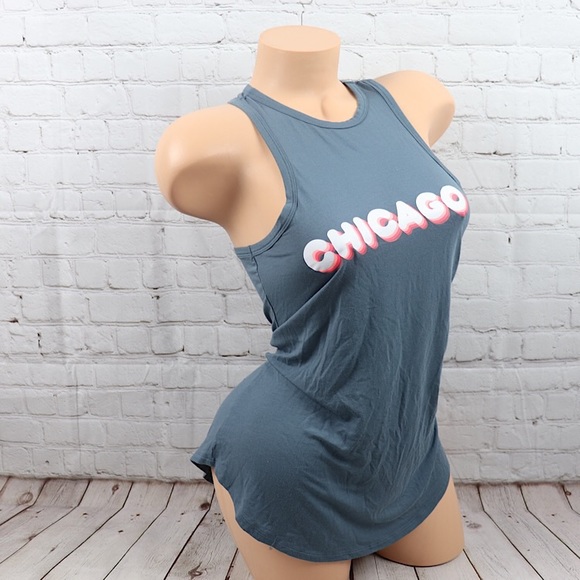VS PINK Super Soft CHICAGO Racerback Tank Top - Picture 4 of 7
